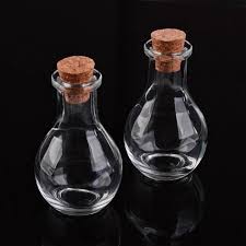 Glass 80x49mm Potion Bottles With Cork