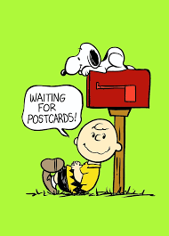 Charlie Brown waiting for mail | Cartoon postcard | artist les | Flickr