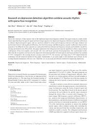Used for security and panic situations. Research On Depression Detection Algorithm Combine Acoustic Rhythm With Sparse Face Recognition Request Pdf