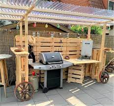 Diy Wood Pallet Outdoor Kitchen Ideas