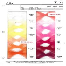 Tulle Color Card Offray Ribbon