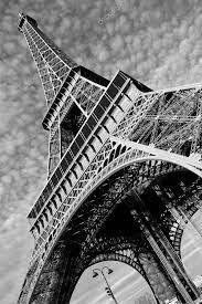 White Eiffel Tower Stock Photo