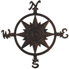 Whitehall 23 In Compass Rose Wall Decor Bronze