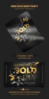 026 Pv Free Psd Gold Night Party Flyer Template Templates
