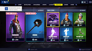 Check out all of the fortnite skins and other cosmetics available in the fortnite item shop today. 1 12 19 Fortnite Item Shop Update New Paradox Lace Skins Fortnite Bunker