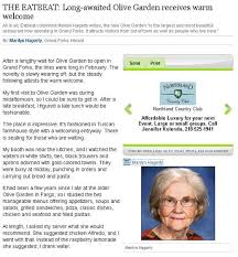 olive garden reviewer marilyn hagerty