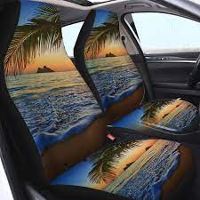 Tropical Beach Car Seat Cover Coastal