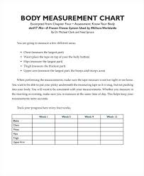 Body Measurement Chart Weight Loss Template Tucsontheater Info