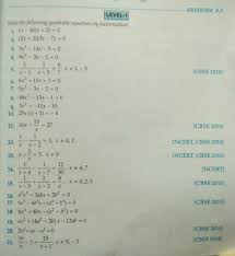 Ncert Questions Of Quadratic Equations