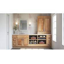 Updating your kitchen cabinets can completely transform the look and flow of the space and provide new style and additional storage. Hampton Bay Hampton Assembled 24x30x12 In Diagonal Corner Wall Kitchen Cabinet In Natural Hickory Kwd2430 Nhk The Home Depot