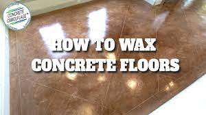 how to wax concrete floors part 7
