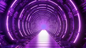 sci fi purple tunnel ilrated in