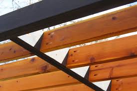 modern pergola rafters without brackets