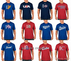 Puerto Rico Venezuela Mexicokorea Italy Israel Cuba Baseball Majestic 2017 World Baseball Classic Authentic Collection Team Icon T Shirt