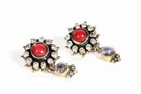 fashion earrings from india in cz and