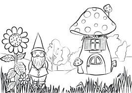 Gnome Coloring Pages 100 Pictures