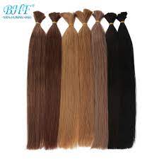 Maybe you would like to learn more about one of these? Bhf No Weft Human Hair Bulk Machine Made Remy Brazilian Straight Human Braiding Hair Bulk 100g Piece Bulk Hair Aliexpress