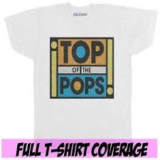 Details About Top Of The Pops Mens Music Pop Chart Festival Retro 80s 90s Black T Shirt
