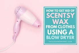 how to get scentsy wax out of clothing