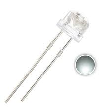 Chanzon 100 Pcs 5mm White Led Diode Lights Clear Straw Hat
