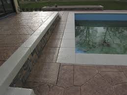 Slippery Stamped Concrete Near Pools