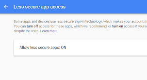 › turn off less secure apps. Should You Allow Less Secure Apps To Access Your Gmail