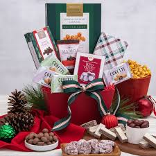 a taste of christmas gift basket by