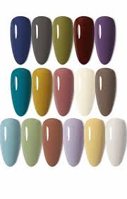 16 color solid nail gel polish palette