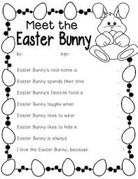 At the moment there are 67 worksheets available on this page and they range in. Easter Writing Activity Meet The Easter Bunny How To Catch The Easter Bunny
