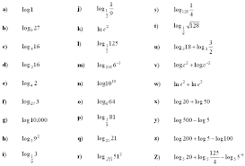 Logarithmic Equations And Inequalities