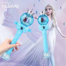 frozen elsa magic wand bubble toy with