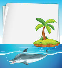 I wanna get vored by a dolphin now. Paper Design With Dolphin In The Sea 419191 Vector Art At Vecteezy