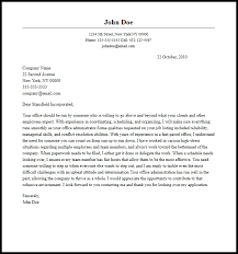 Professional Office Administrator Cover Letter Sample
