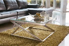 Small Square Glass Coffee Table With