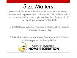 Pool Tables Sizes Standard Pool Table Height Pool Table