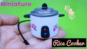 DIY Miniature Rice Cooker / Cách làm nồi cơm điện cho búp bê / Ami DIY -  YouTube