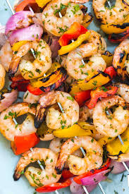 grilled shrimp kabobs with charred