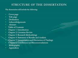 Sections of a thesis   Student Services   The University of                  