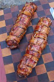 smoked bacon wrapped pork tenderloin