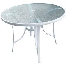 40 Inch Round Glass Patio Table