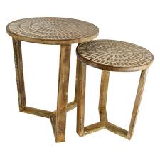 Dash Wooden Outdoor Side Table Set