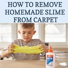 remove homemade slime from carpet