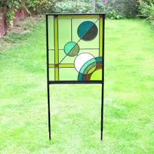Stained Glass Garden Art Deco Planets