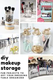 diy makeup storage ideas