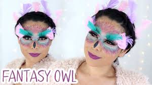 fantasy owl halloween makeup tutorial