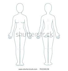 Body Template Woman Female Outline Puntogov Co