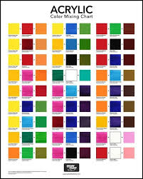 color mixing chart acrylic