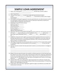 Personal Loan Agreement Pdf Templates Words Loans For