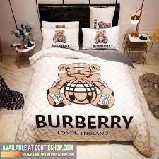 Burberry Bear Luxury Brand Bedding Set