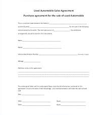 Service Agreement Template Doc Beautiful Vehicle Sales Necessary Car